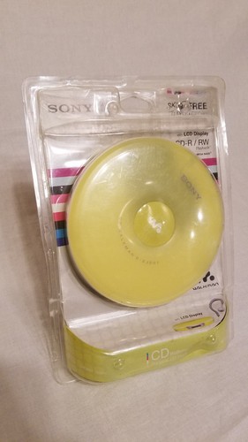 Sony WALKMAN D-EJ001 Lime-Green Personal Portable Skip-Free CD Player NEW/SEALED