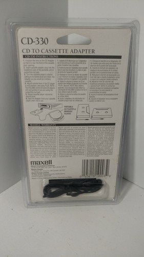 Maxell T37865B Maxell CD-330 CD-to-Cassette Audio Adapter (190038)