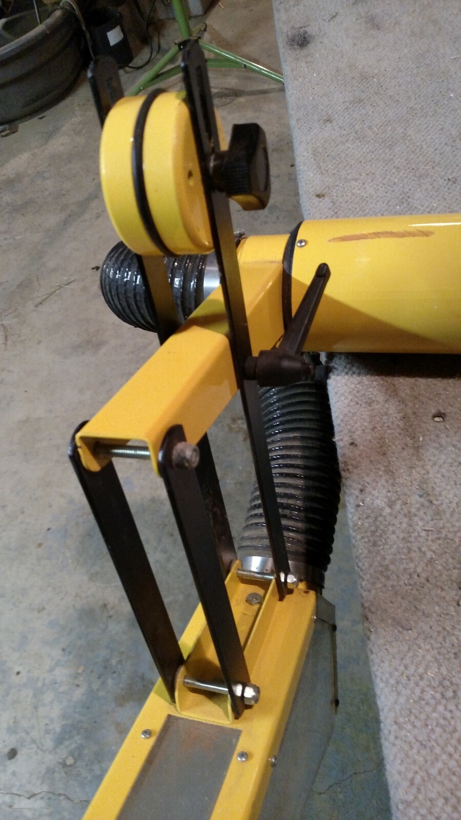 EXCALIBUR 4-Inch FLOATING SUSPENDED OVERARM Dust Collection Guard INV# 909-44