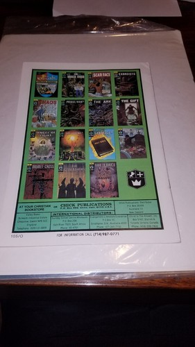 CRUSADERS JACK CHICK CHAOS 1975 PRINT NM CONDITION