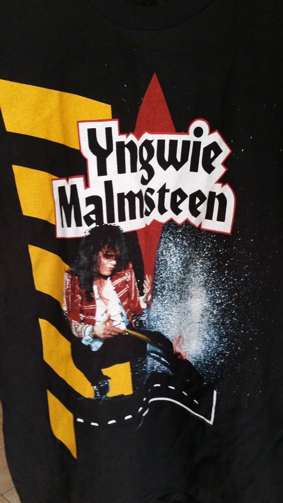 90年 YNGWIE MALMSTEEN ECLIPSEツアーTシャツ VTG 90s Yngwie Malmstein Eclipse Tour T-shirt - Etsy