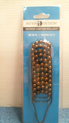 Inter Design Shower Curtain Rollerz 12 pk  (76571)  FS