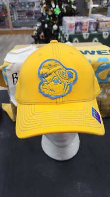NWT NCAA UCLA BRUINS CAP HAT MASCOT LOGO YELLOW FLEX FITTED ADIDAS SMALL-MEDIUM