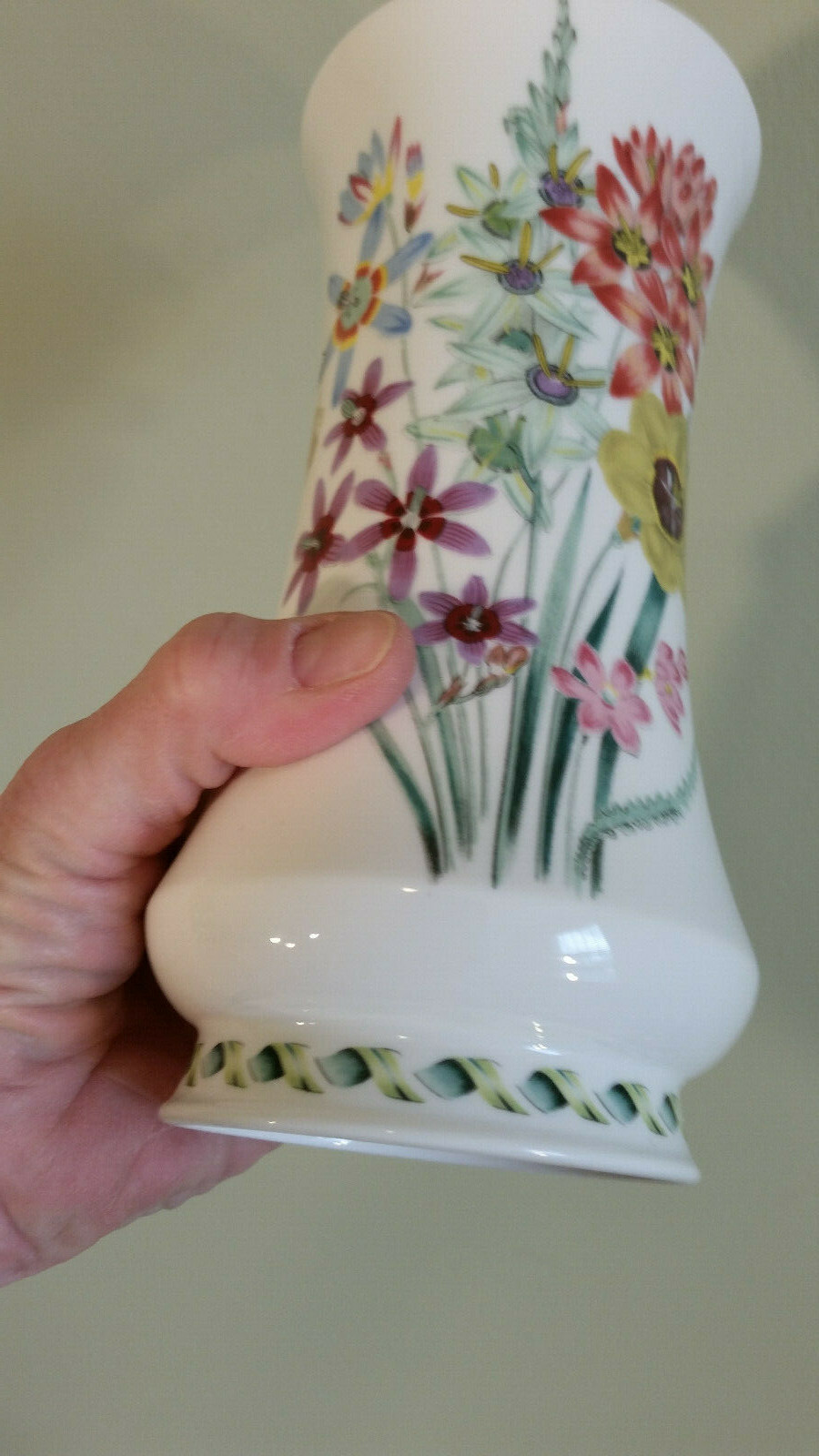 NEW Portmeirion Vase Ladies Flower Garden 'Kyoto Vase' Susan Williams-Ellis 8