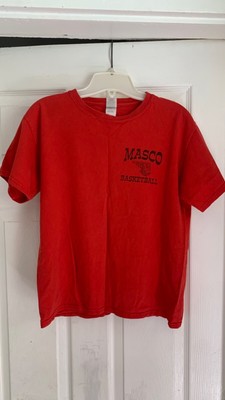 Gildan Masco Basketball Brickhouse Red T-Shirt Mens Small #vintage #basketball #
