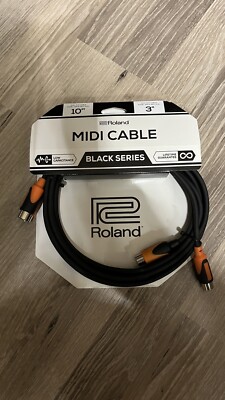 Roland RMIDI-B10 Black Series MIDI Cable - 10FT 