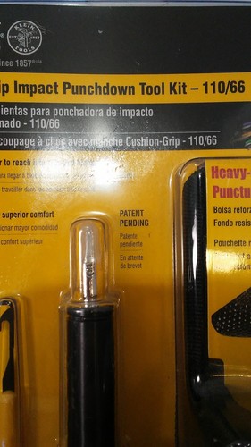 NEW Klein Tools VDV427-822 Cushion-Grip Impact Punchdown Tool Kit