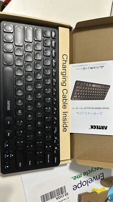 ARTECK HB305 UNIVERSAL MULTI DEVICE BLUETOOTH KEYBOARD RECHARGEABLE