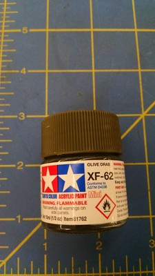 Tamiya XF-62 Olive Drab 10ml 81762 Mini Acrylic Paint Ships from USA