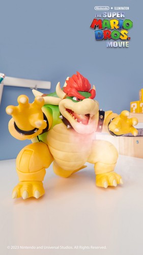 The Super Mario Bros. Movie 7 inch Feature Bowser Action Figure