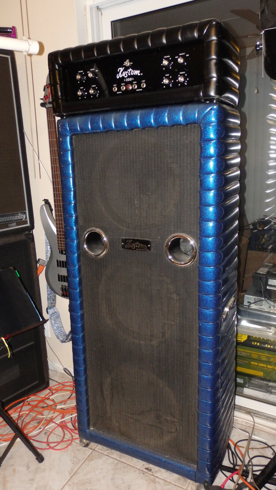 Vintage Kustom Tuck and Roll K 200B-1 & 3-15 CTS Cabinet | eBay Vintage Kustom Tuck and Roll K 200B-1 & 3-15 CTS Cabinet | eBay
