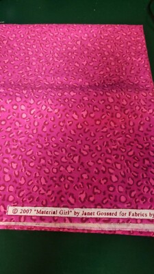 PINK/PURPLE BLEND 35''X43'' QUILT MATERIAL GIRL BY JANET GOSSARD FOR FABRICS 2007