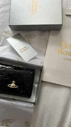 【美品】Vivienne EXECUTIVE 三つ折り がま口財布 オーブ 黒色 Vivienne Westwood Gamaguchi Trifold Wallet Color Black orb