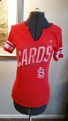 NWT:  Cards Red faded out sports t-shirt Size Small