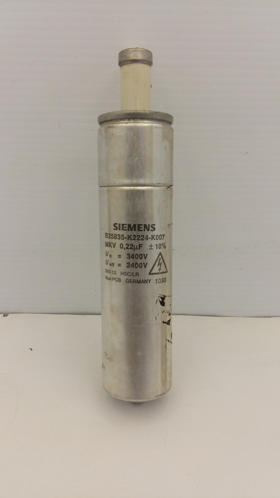 SIEMENS B25835-K2224-K007 FILM CAPACITORS MKV 0,22UF +/- 10 SIEMENS B25835-K2224-K007 FILM CAPACITORS MKV 0,22UF +/- 10