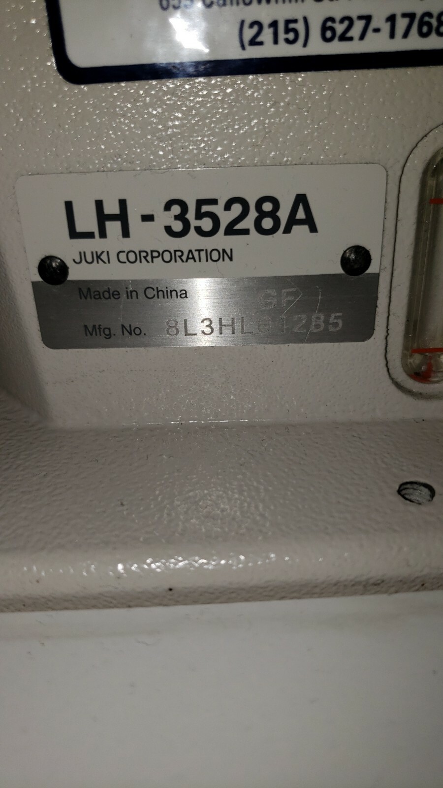 Juki LH-3528A Double Needle Lockstitch Industrial Sewing Machine Head and Table