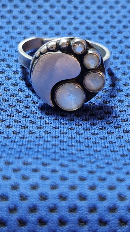 Verstellbarer Ring Von Kjp Nordform Aus Finnland 925 Sterlingsilber