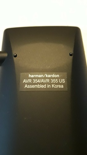 HARMON  KARDON AVR 254 US AVR2600 REMOTE CONTROLLER AVR 2600 AVR 255