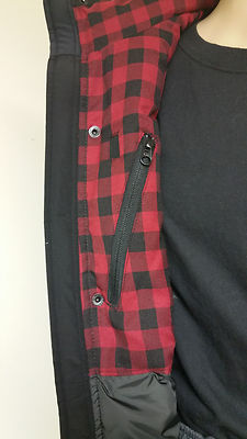 Pre-owned Woolrich Authentic  Men's Black Langhorne Parka Jacket 550 Fill Down 16106