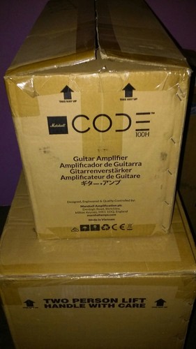 Marshall code 100 head with 4x12 cabinet.