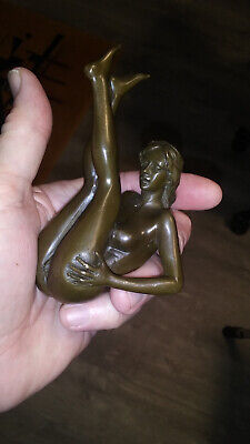 hot wax bronze statue sculpture woman female girl erotic
