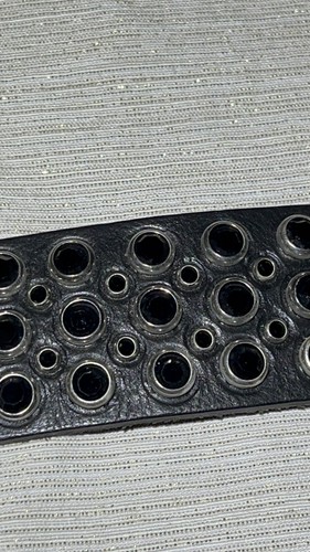 Pre-owned Handmade Robins Jean, Hand Made Leather Belt W/ Blk Swarovsky 100% Hand Made In Italy