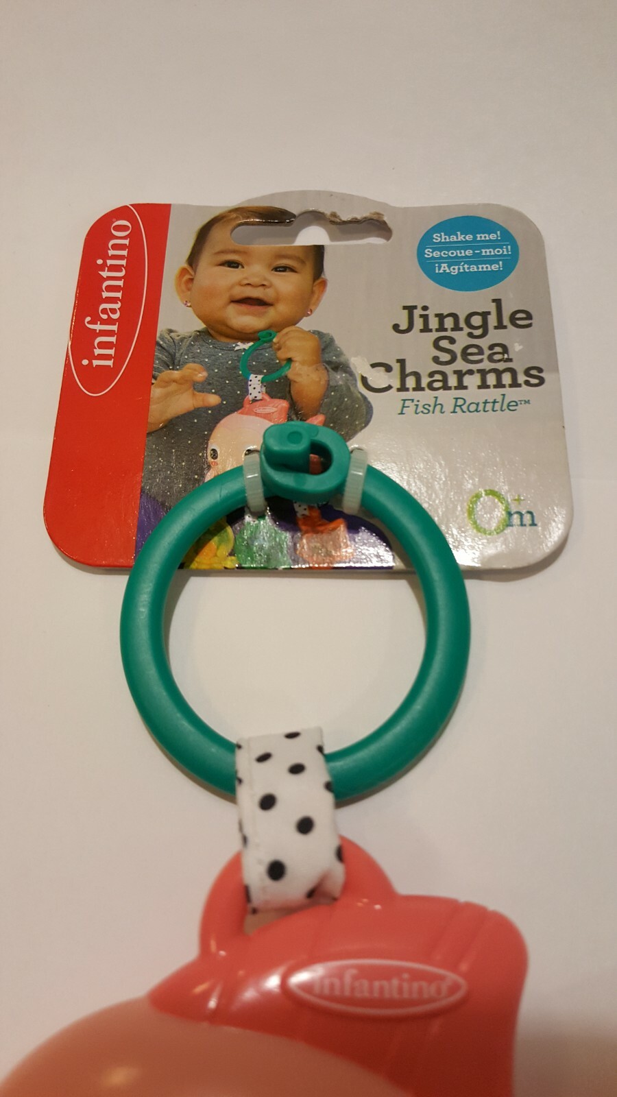 Infantino Jingle Sea Charms Fish Rattle for baby 0+ months NWT