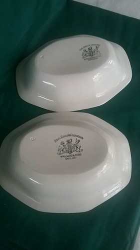2 Vintage WM Adams and Sons Real English Ironstone Serving Bowls.