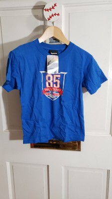 RANGERS New York 85th Anniversary NYR Drury REEBOK youth t-shirt blue NWT New S