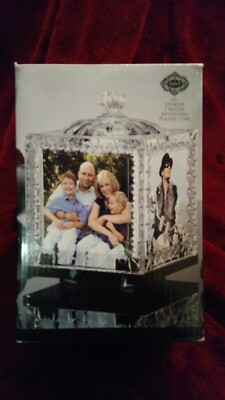 Beautiful Shannon Crystal Dublin Crystal Glass Revolving Photo Cube Shannon