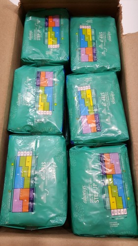 12 packs Always Ultra Thin Regular Size 1 Pads with Flexi-Wings Total 216 Pads