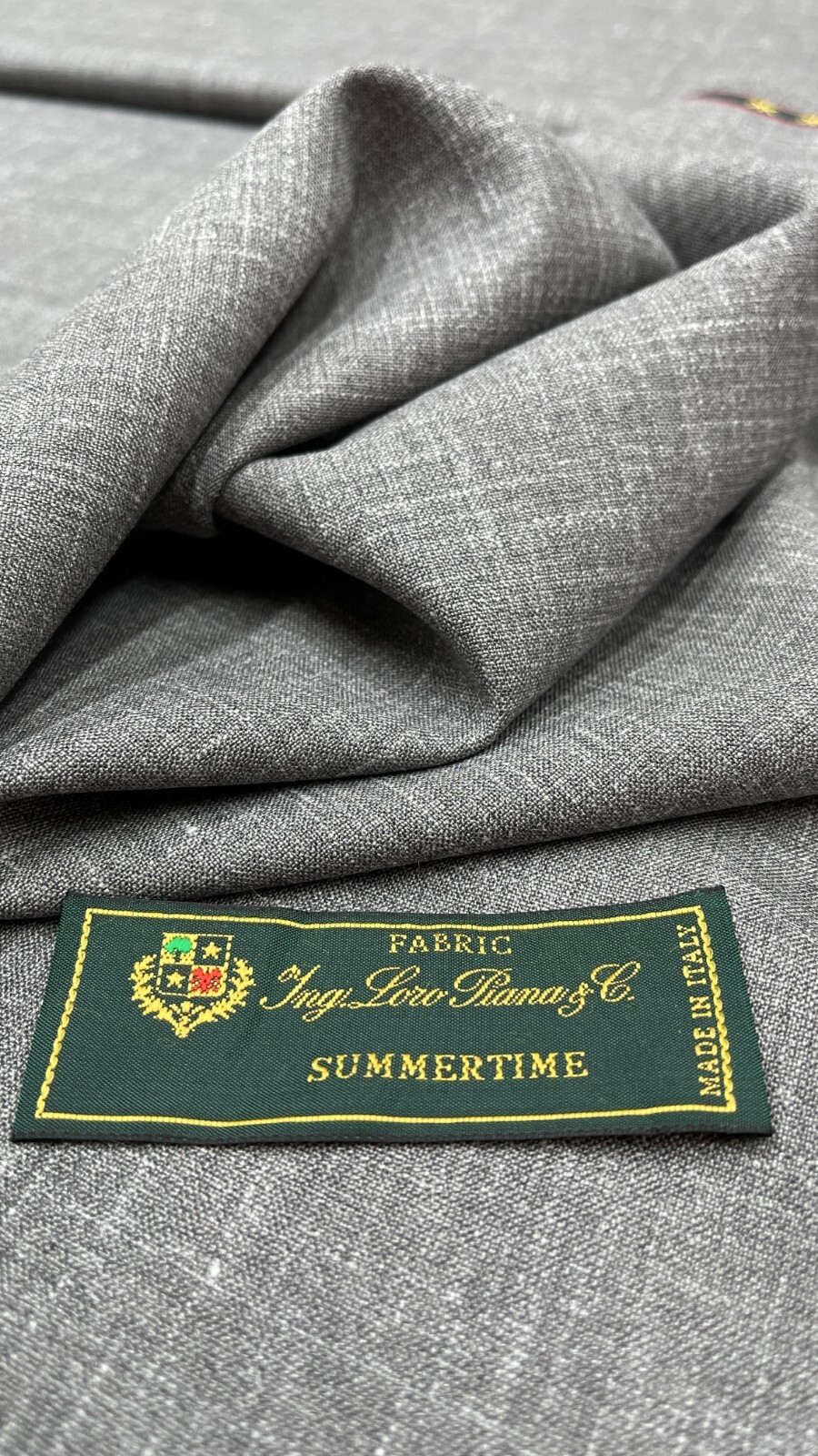 LORO PIANA SUMMERTIME 套装织物灰色羊毛亚麻丝绸混纺3.50 米| eBay