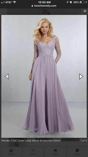 Mori Lee Bridesmaid Dress In Bordeaux Size 10