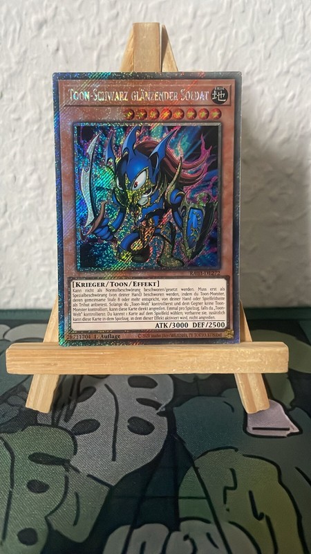 Toon-Schwarz GlÃ¤Nzender Soldat Ra03-De272 Platinum Secret Rare De Nm Yu-Gi-Oh!