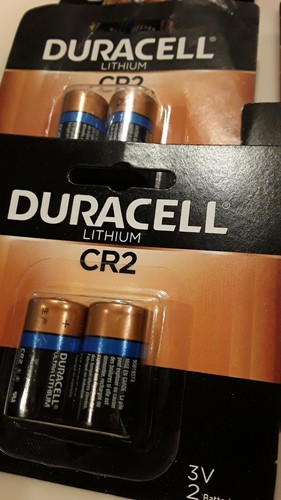 6-(2 PACKS) DURACELL CR2 LITHIUM 3V BATTERY - EXPIRATION DATE 03/2026