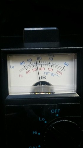 Vintage Sper Scientific Sound Lever Meter 84005 Analog Display