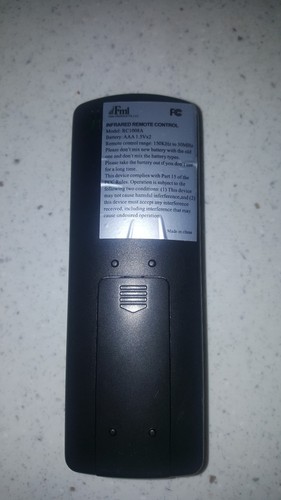 *NEW* FMI PRODUCTS, INC INFRARED REMOTE CONTROL W/WALL MOUNT RC1008A *S3