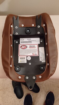 Mustang Wide Tripper Solo Seat Brown Diamond Rear - Pillion Pad 83006