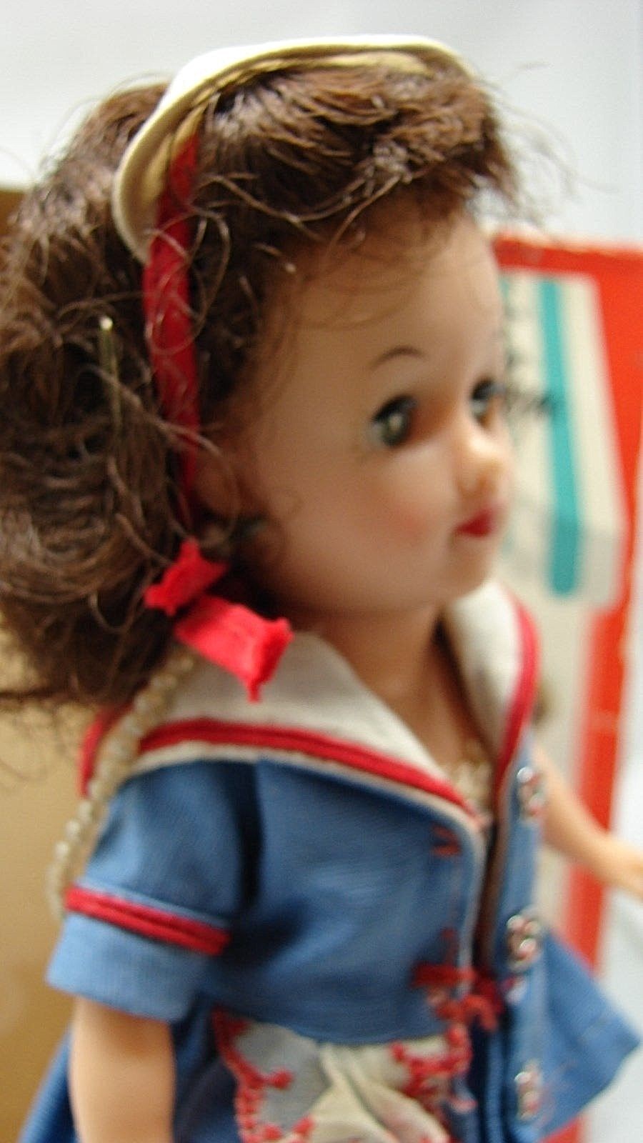 1950s VINTAGE IDEAL LITTLE MISS REVLON IN SAILOR DRESS NEAR MINT