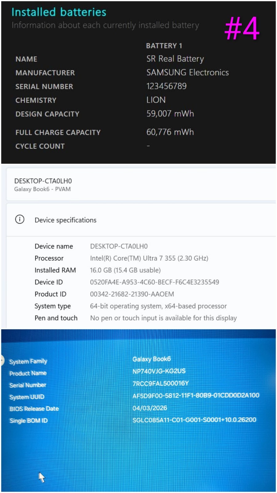 Samsung Galaxy Book 6 14" WUXGA Ultra 7 355 16GB RAM 512GB SSD Win 11 Home - Thumbnail 15