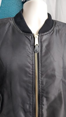 Rothco MA-1 Reversible Flight Jacket Men s Large Small Black Flyers MIL-J-6141