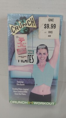 Crunch Workout Fat Burning Pilates VHS Ellen Barrett Standing Moves Classic Mat