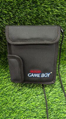 Nintendo Original Game Boy Carrying Case Travel Bag Pouch Black W/ Strap OEM