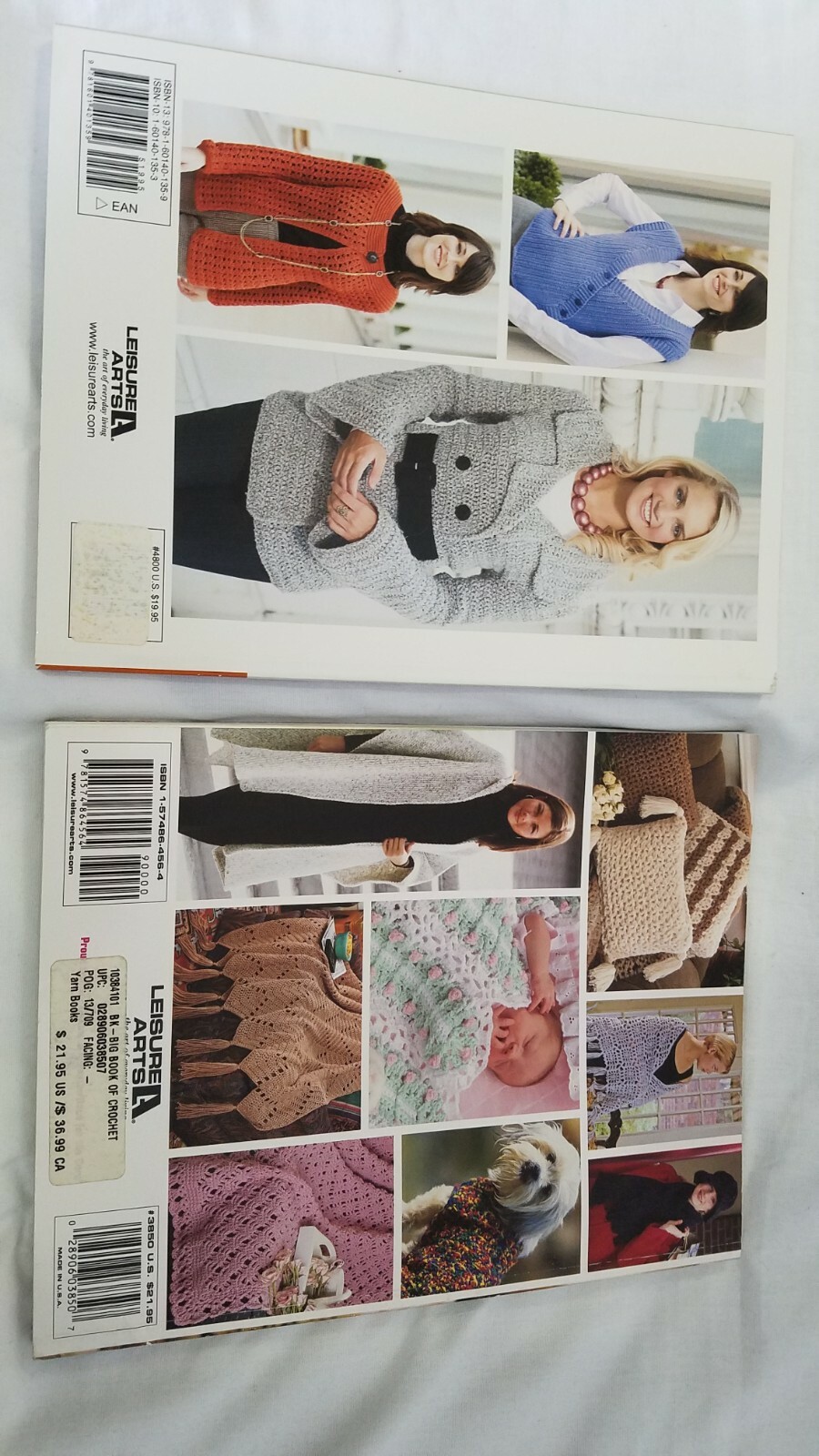 2 Used Crochet Books: “The Crochet Closet” & “Big Book of Crochet”