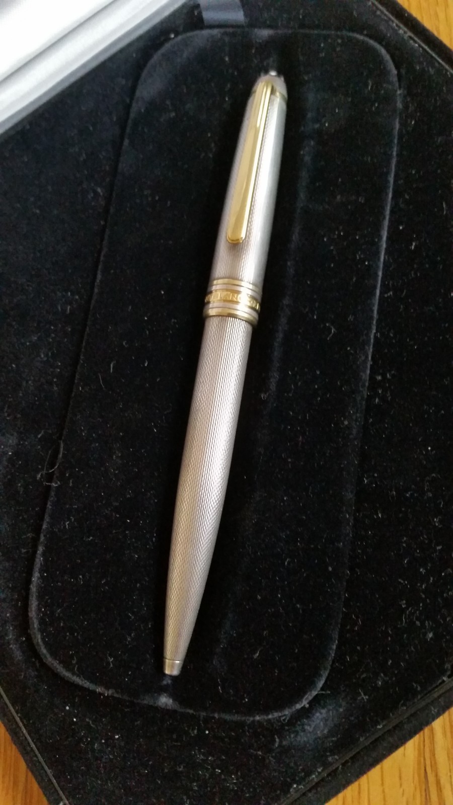 MONT BLANC MEISTERSTRUCK PEN AND CASE WITH INSTRUCTION BALL POINT W. GERMAN