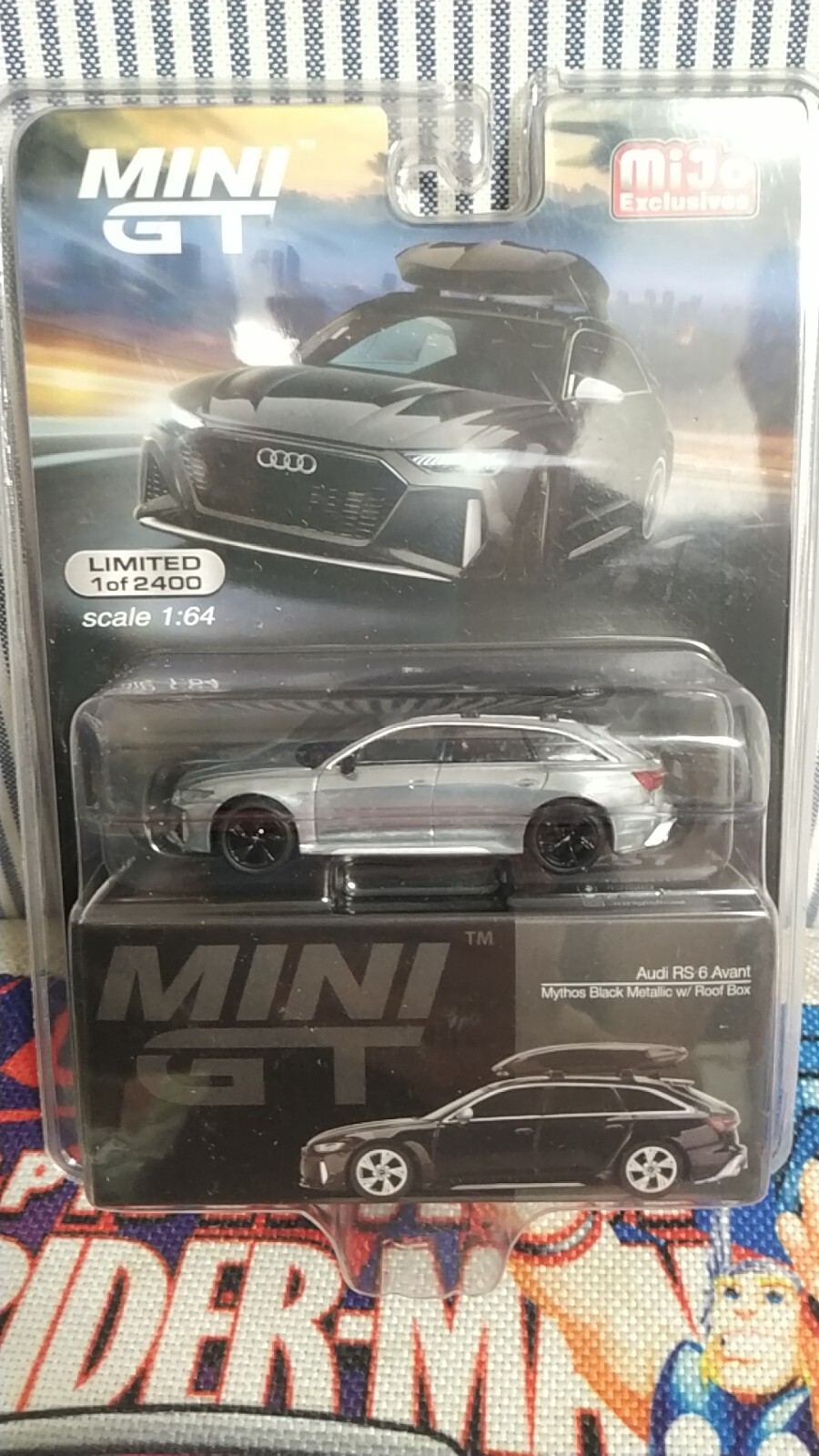 ミニカー MINI GT Audi RS 6 Avant Mythos Black Audi RS 6 Avant with Roof Box Mythos Black Metallic Limited