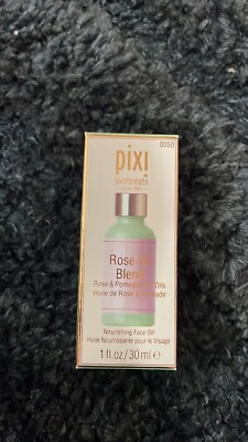 BNIB ~ Pixi Skintreats Rose Oil Blend Nourishing Face Oil ~ Full Size 1oz/30ml