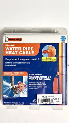 Frost King Electric Water Pipe Heat Cable (6-10 ft./1.8-3 M) HC09