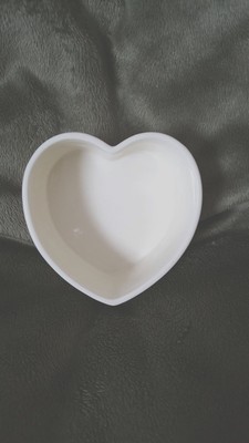 Royal Doulton Bone China Trinket Box Heart Flowers Cream Colored England