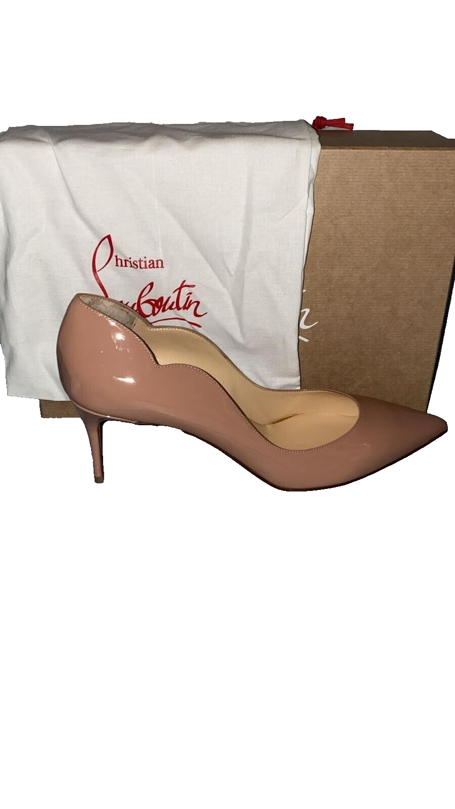 CHRISTIAN LOUBOUTIN CHRISTIAN LOUBOUTIN DAMENSCHUH GRÖSSE EU 37 MOD HOT CHICK 70 PATENT NACKT HC02